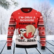 Sloth Morning Ugly Christmas Sweater , Sloth Morning 3D All Over Printed Sweater