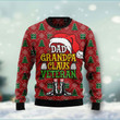 Dad Grandpa Claus Veteran Ugly Christmas Sweat , Dad Grandpa Claus Veteran 3D All Over Printed Sweaterer