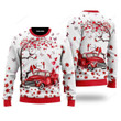 Spring Red Truck Ugly Christmas Sweater, Spring Red Truck 3D All Over Printed Sweater