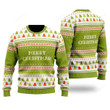 Crazy Green Pattern Christmas Ugly Christmas Sweater, Crazy Green Pattern Christmas 3D All Over Printed Sweater