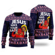 Funny Jesus Has Your Back Ugly Christmas Sweater, Funny Jesus Has Your Back 3D All Over Printed Sweater
