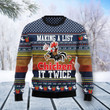 Chicken It Twice Ugly Christmas Sweater, Chicken It Twice 3D All Over Printed Sweater