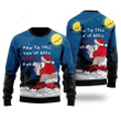 Santa Goes Down Ugly Christmas Sweater, Santa Goes Down 3D All Over Printed Sweater