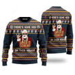 There's Some Hos In This House Swaggy Santa Ugly Christmas Sweater, Swaggy Santa 3D All Over Printed Sweater