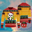 Cute Panda In Bamboo Forest Ugly Christmas Sweater, Cute Panda In Bamboo Forest 3D All Over Printed Sweater