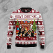 Black Cat Dancing Ugly Christmas Sweater, Black Cat Dancing 3D All Over Printed Sweater