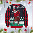 Santa Love Golf Ugly Christmas Sweater, Santa Love Golf 3D All Over Printed Sweater