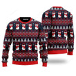 Love Christmas Penguins Pattern Ugly Christmas Sweater, Love Christmas Penguins Pattern 3D All Over Printed Sweater