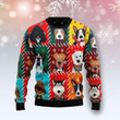 Dog Face Ugly Christmas Sweater, Dog Face 3D All Over Printed Sweater