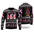 I Was Pink For Breast Cancer Awareness Ugly Christmas Sweater, Breast Cancer Awareness 3D All Over Printed Sweater