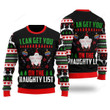 Santa Get You On Naughty List Ugly Christmas Sweater, Santa Get You On Naughty List 3D All Over Printed Sweater