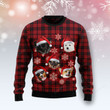 Dog Christmas Snowflake Ugly Christmas Sweater, Dog Christmas Snowflake 3D All Over Printed Sweater