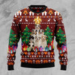 Australian Shepherd Pine Tree Ugly Christmas Sweater, Australian Shepherd Pine Tree 3D All Over Printed Sweater
