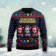 Autism Awareness Funny Santa Claus It's Ok To Be A Little Different Ugly Christmas Sweater, Autism Awareness Funny Santa Claus 3D All Over Printed Sweater