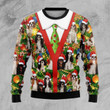 Cavalier King Charles Spaniel Xmas Pine Ugly Christmas Sweater, Cavalier King Charles Spaniel Xmas Pine 3D All Over Printed Sweater