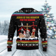 Funny Jesus Is The Reason For The Season Ugly Christmas Sweater, Funny Jesus Is The Reason For The Season 3D All Over Printed Sweater