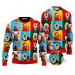 Winter Is Here Dog Ugly Christmas Sweater, Winter Is Here Dog 3D All Over Printed Sweater