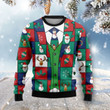 Funny Christmas Elements Blazer Ugly Christmas Sweater, Funny Christmas Elements Blazer 3D All Over Printed Sweater