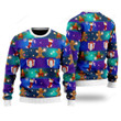 Gingerbread Man New Year Ugly Christmas Sweater, Gingerbread Man New Year 3D All Over Printed Sweater