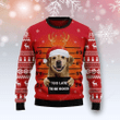 To Late To Be Good Cute Dog Ugly Christmas Sweater, To Late To Be Good Cute Dog 3D All Over Printed Sweater