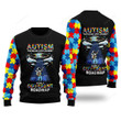 Autism Awareness Using A Different Roadmap Astronaut Ugly Christmas Sweater, Autism Awareness Using A Different Roadmap Astronaut 3D All Over Printed Sweater