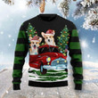 Pembroke Welsh Corgi Dog Ugly Christmas Sweater, Pembroke Welsh Corgi Dog 3D All Over Printed Sweater