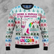 Be A Unicorn Ugly Christmas Sweater, Be A Unicorn 3D All Over Printed Sweater