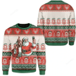 Santa And Jesus Ugly Christmas Sweater, Santa And Jesus 3D All Over Printed Sweater