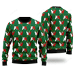 Cat Silhouettes Green Argyle Ugly Christmas Sweater, Cat Silhouettes Green Argyle 3D All Over Printed Sweater