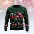 Flamingo Merry Flockin Christmas Ugly Christmas Sweater, Flamingo Merry Flockin Christmas 3D All Over Printed Sweater