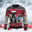 To Best Dog Dad Ugly Christmas Sweater, To Best Dog Dad 3D All Over Printed Sweater
