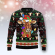 Cow With Santa Ugly Christmas Sweater, Cow With Santa 3D All Over Printed Sweater
