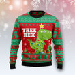 T Rex Tree Christmas Ugly Christmas Sweater, T Rex Tree Christmas 3D All Over Printed Sweater