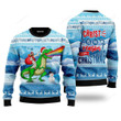 Jesus Riding A Dinosaur Ugly Christmas Sweater, Jesus Riding A Dinosaur 3D All Over Printed Sweater