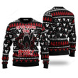 Black Cat Spooky Halloween Ugly Christmas Sweater, Black Cat Spooky Halloween 3D All Over Printed Sweater