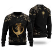 Golden Cancer Zodiac Ugly Christmas Sweater, Golden Cancer Zodiac 3D All Over Printed Sweater