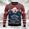 Just A Girl Who Loves Christmas And Poodle Ugly Christmas Sweater, Just A Girl Who Loves Christmas And Poodle 3D All Over Printed Sweater