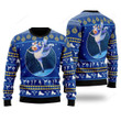 Cows Ice Skating Ugly Christmas Sweater, Cows Ice Skating 3D All Over Printed Sweater