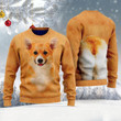 Corgi Ugly Christmas Sweater, Corgi 3D All Over Printed Sweater
