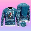 Funny Jesus Has Your Back Jiu Jitsu Ugly Christmas Sweater, Funny Jesus Has Your Back Jiu Jitsu 3D All Over Printed Sweater