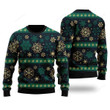 Green Let It Snow Pattern Ugly Christmas Sweater, Green Let It Snow Pattern 3D All Over Printed Sweater
