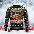 Meowy Christmas Black Cat Ugly Christmas Sweater, Meowy Christmas Black Cat 3D All Over Printed Sweater