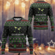Quarantini Ugly Christmas Sweater, Quarantini 3D All Over Printed Sweater