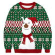 Xmas Alpaca Ugly Christmas Sweater, Xmas Alpaca 3D All Over Printed Sweater