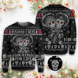 Skull Ugly Christmas Sweater, Skull 3D All Over Printed Sweater