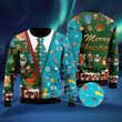 Lineman On Christmas Holiday Ugly Christmas Sweater, Lineman On Christmas Holiday 3D All Over Printed Sweater