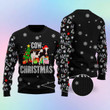 Ho Ho Ho Cow Christmas Ugly Christmas Sweater, Ho Ho Ho Cow 3D All Over Printed Sweater