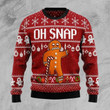 Oh Snap Ugly Christmas Sweater, Oh Snap 3D All Over Printed Sweater