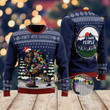 I Party With Sasquatch Camping Knitting Ugly Christmas Sweater, I Party With Sasquatch Camping Knitting 3D All Over Printed Sweater