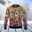 Parrot Palm Forest Ugly Christmas Sweater, Parrot Palm Forest 3D All Over Printed Sweater
